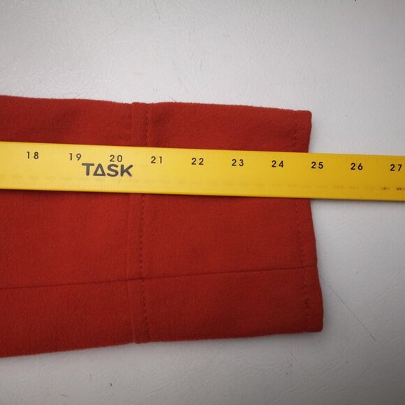 Old Navy Ladies Size Large Orange Lined Button Closure Wool Blend Coat - Picture 8 of 9